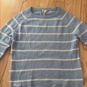 Philosophy Blue and Cream Striped Sweater